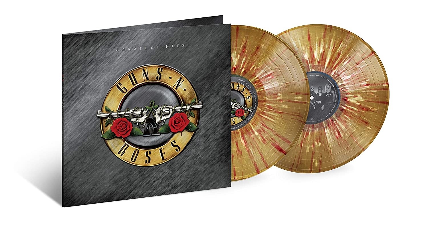 Guns N Roses - Greatest Hits (Gold, Red + White Splatter) 2XLP VInyl