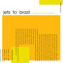 Jets To Brazil - Orange Rhyming Dictionary 2XLP (Black) Vinyl